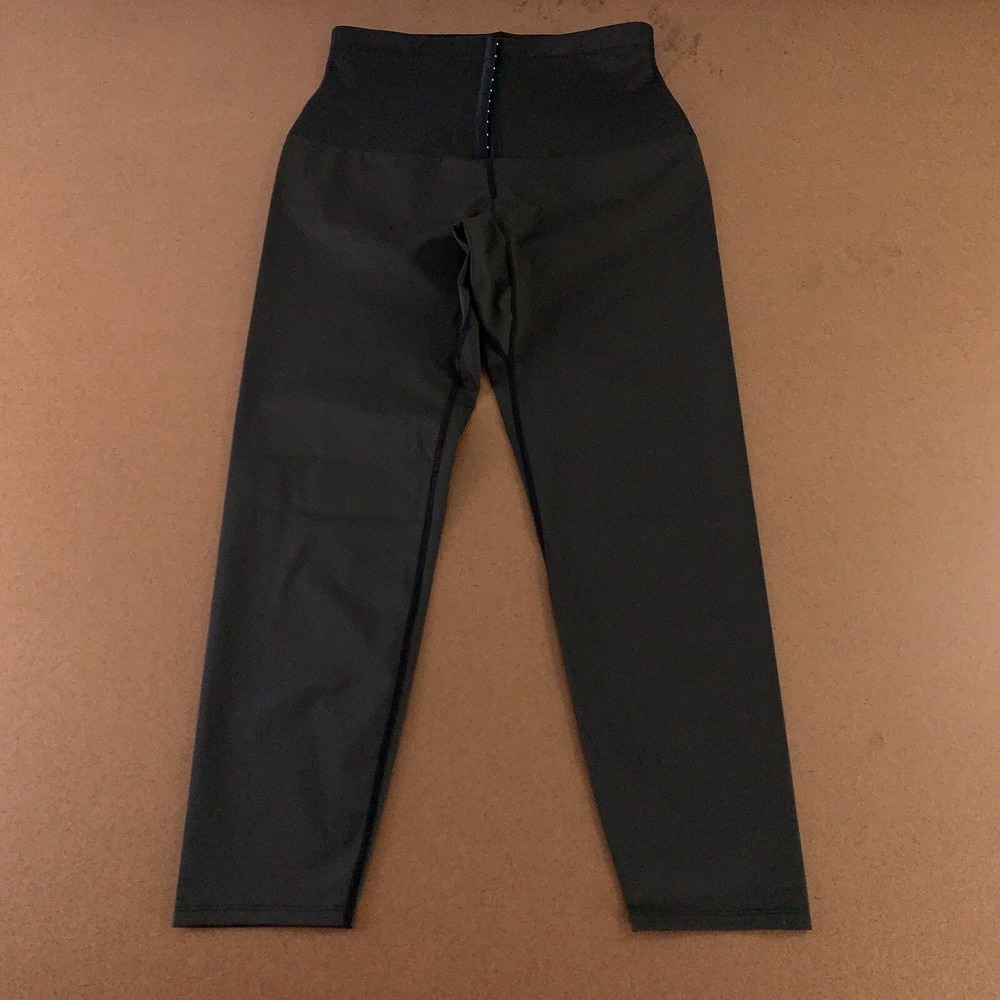 NANOHERTZ Women's Size XL Black Compression Sauna Sweat Shapewear Leggings New